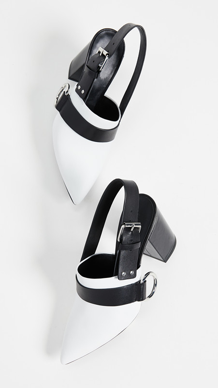 Women's High Heel Closed Toe Sandal Boots in White - Image 4