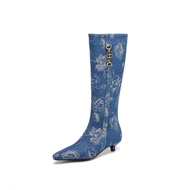 Knight Boots for Men and Women - Blue or Black Leather - Image 4