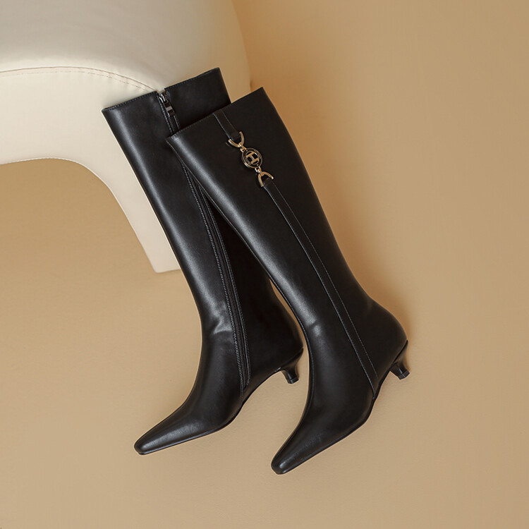 Knight Boots for Men and Women - Blue or Black Leather - Image 3